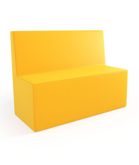 Tobo Rechteck Pouf mit Rückenlehne Light - M