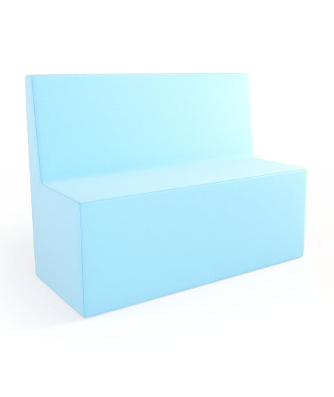 Tobo Rechteck Pouf mit Rückenlehne Light - L