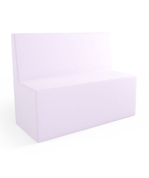 Tobo Rechteck Pouf mit Rückenlehne Light - L