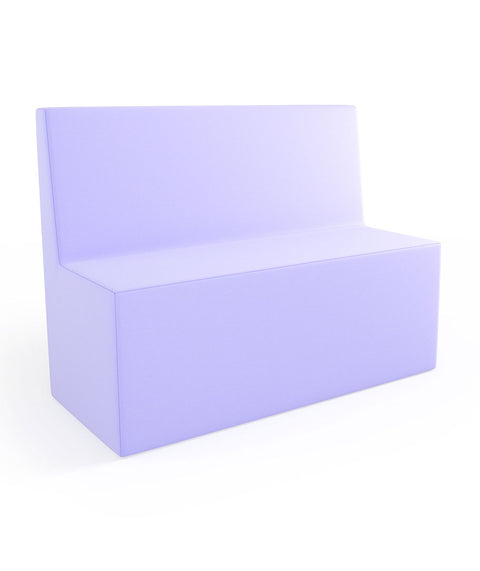 Tobo Rechteck Pouf mit Rückenlehne Light - L