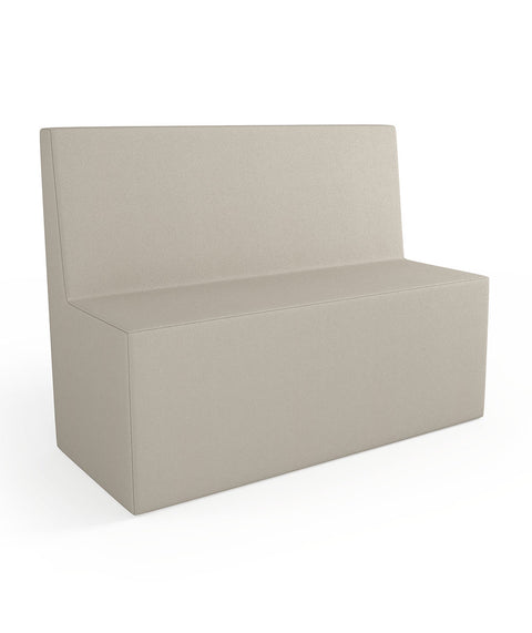 Tobo Rechteck Pouf mit Rückenlehne Light - M