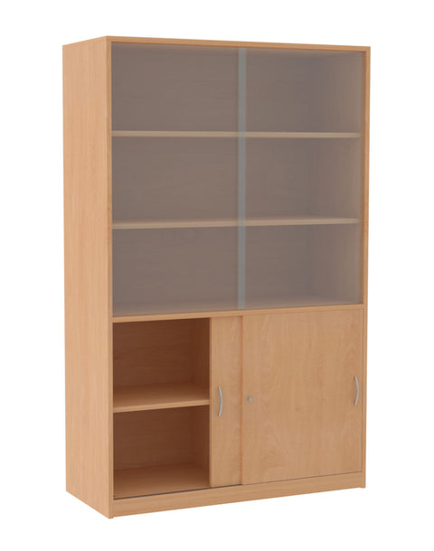 Schrank mit Glasschiebetüren - Höhe 190cm