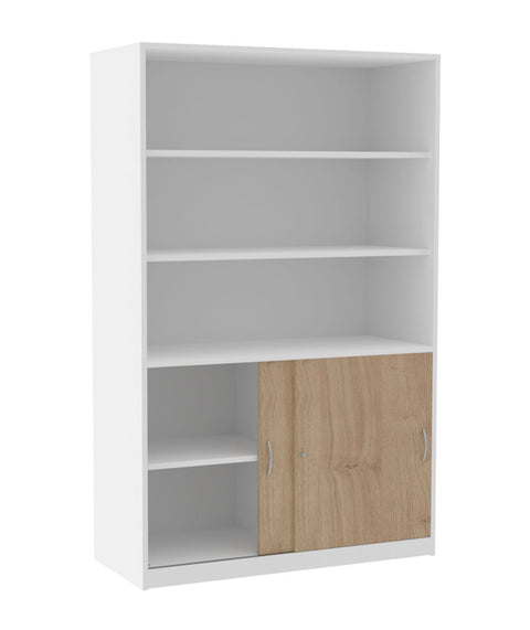 Schrank mit halber Schiebetür - (BxHxT) 120x190x40cm