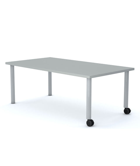 Allzweck Tisch Rechteck mit Rollen und Rahmen 1200