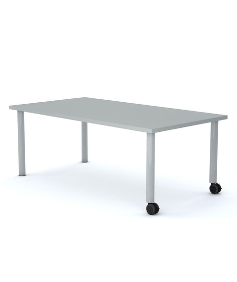 Allzweck Tisch Rechteck mit Rollen und Rahmen 1200