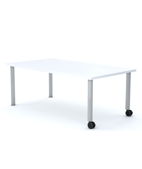 Allzweck Tisch Rechteck mit Rollen und Rahmen 1200