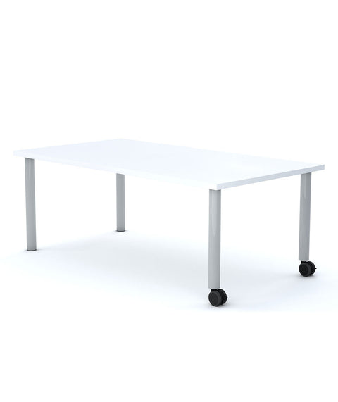 Allzweck Tisch Rechteck mit Rollen und Rahmen 1200