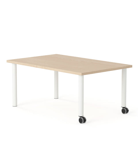 Allzweck Tisch Rechteck mit Rollen und Rahmen 1200