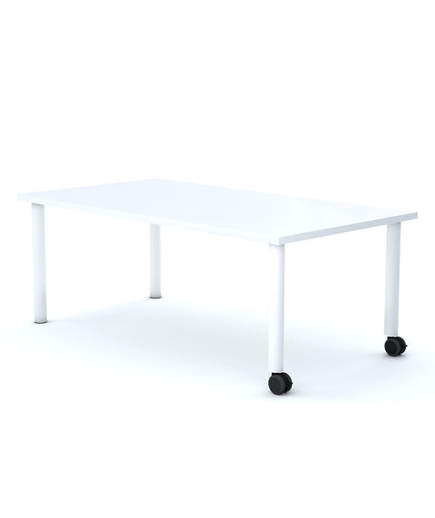 Allzweck Tisch Rechteck mit Rollen und Rahmen 1200