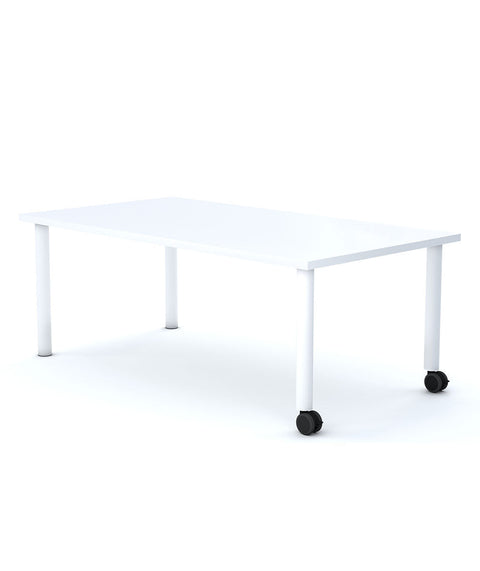 Allzweck Tisch Rechteck mit Rollen und Rahmen 1200