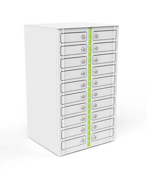 Wand-Ladeschrank für Smartphones für 20 Geräte