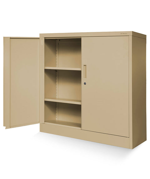Niedriger Metallaktenschrank Höhe 93cm – Schulmöbel Eugen