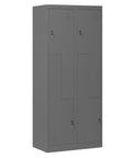 Metallgarderobe in L-Form Höhe 185cm