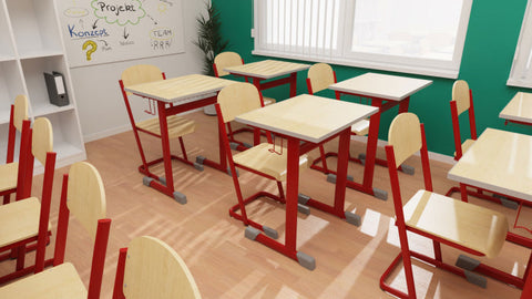 Klassenzimmerset Feste Höhe 1
